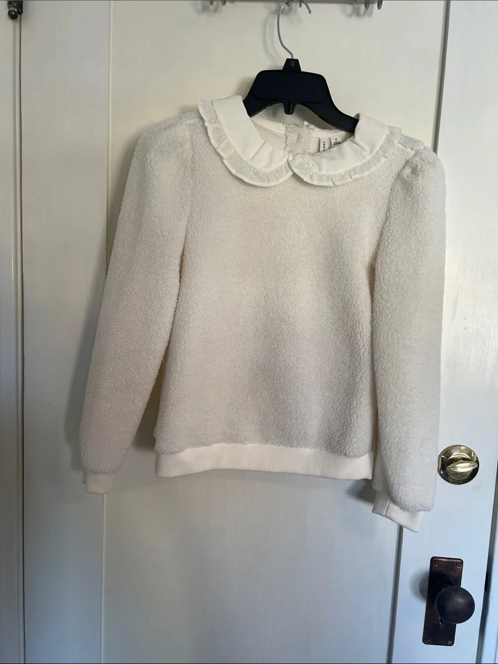 Janie and Jack Cream Sherpa Sweater